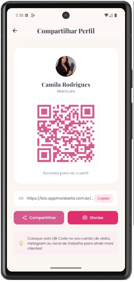 Página de bio com QR Code